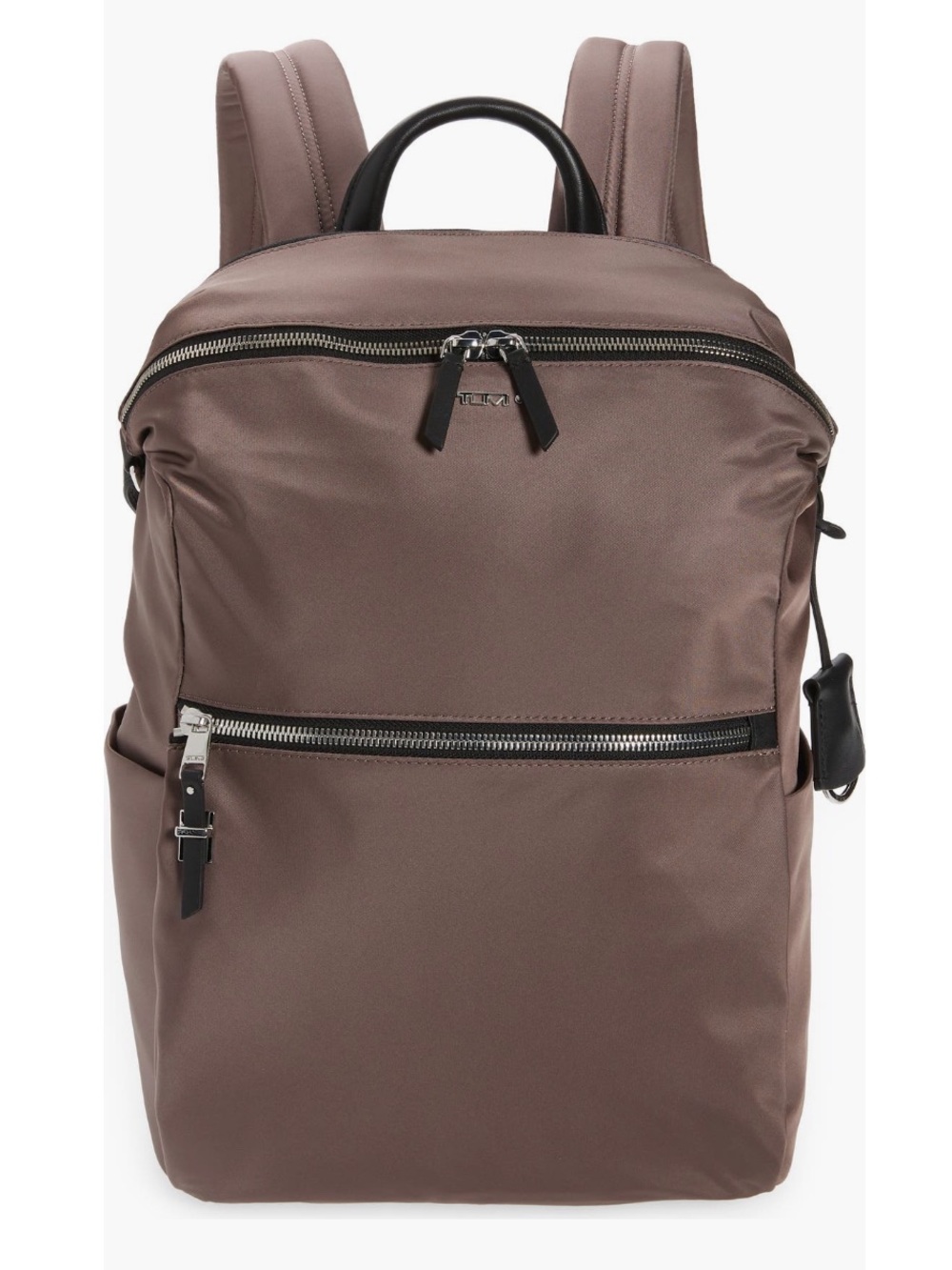 Tumi Paige Nylon Leather Backpack Dark Mauve Laptop Bag NWT